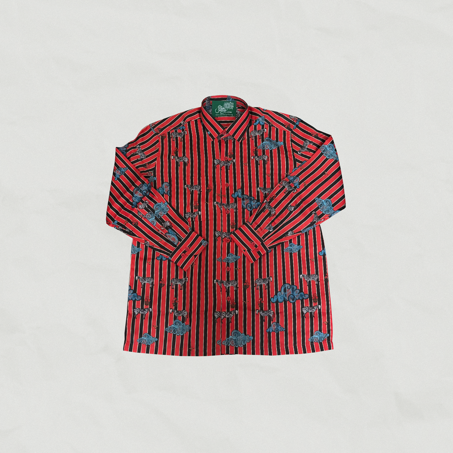 Wild Zebra's with a Calm Heart Unisex Full Sleeve Shirt
