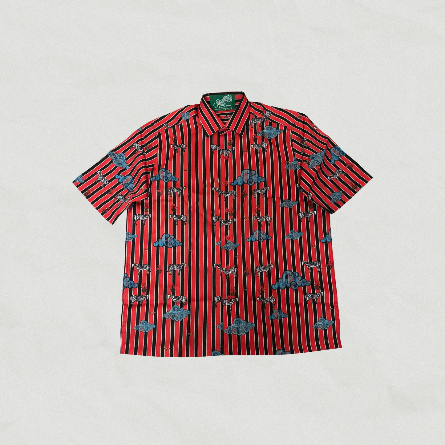 Wild Zebra's with a Calm Heart Unisex Half Sleeve Shirt